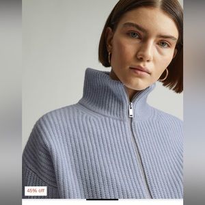 Everlane Quarterzip Wool Sweater